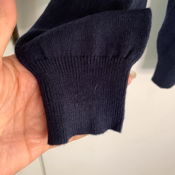 MNG Basics navy button front cardigan with pockets Size Medium - Picture 5 of 10